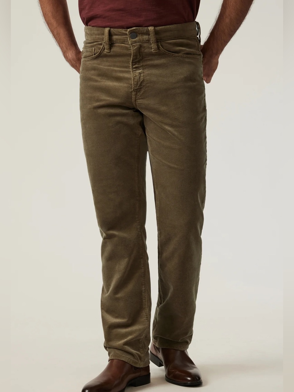 32x30 34 Heritage Charisma Relaxed Straight Corduroy Pants in Tobacco Cord